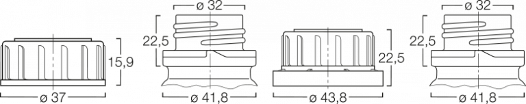 Menshen Chemical Closure 10678..1 Technical Drawing