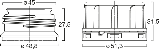 Menshen Chemical Closure 12817..1 Technical Drawing