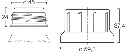 Menshen Chemical Closure 31401..3 Technical Drawing