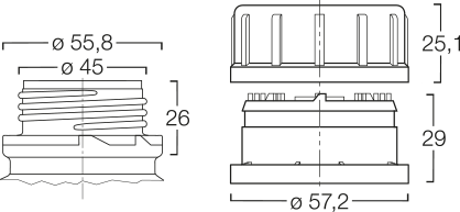 Menshen Chemical Closure 31504..1 Technical Drawing