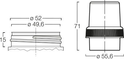 Menshen Dosing Closure 11866..1 Technical Drawing