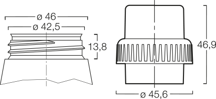 Menshen Dosing Closure 12542..1 Technical Drawing