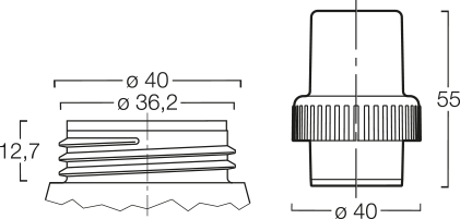 Menshen Dosing Closure 52099..1 Technical Drawing