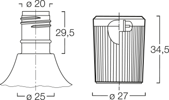 Menshen Flip-Top Cap 11110..1 Technical Drawing