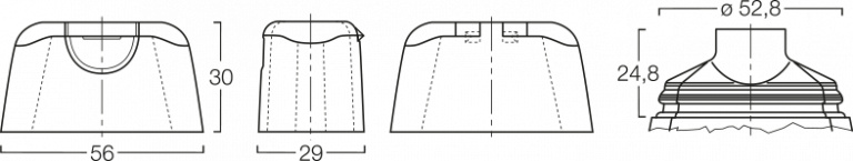 Menshen Flip-Top Cap 11809..1 Technical Drawing