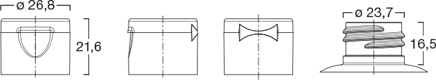 Menshen Flip-Top Cap 12832..1 Technical Drawing