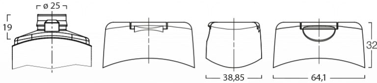 Menshen Flip-Top Cap 13009..1 Technical Drawing