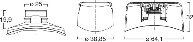 Menshen Flip-Top Cap 35604..1 Technical Drawing