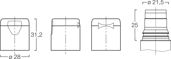 Menshen Flip-Top Cap 52057..1 Technical Drawing