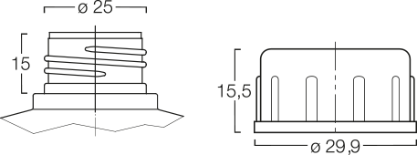 Menshen Screw Closure 10640..1 Technical Drawing