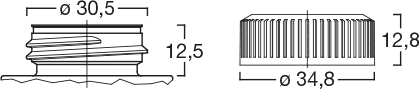 Menshen Screw Closure 11299..1 Technical Drawing