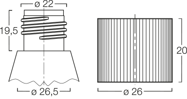 Menshen Screw Closure 11380..1 Technical Drawing