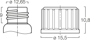 Menshen Screw Closure 11603..1 Technical Drawing