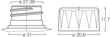 Menshen Screw Closure 11794..1 Technical Drawing