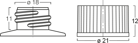 Menshen Screw Closure 12837..1 Technical Drawing