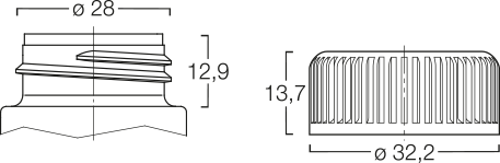 Menshen Screw Closure 52125..1 Technical Drawing