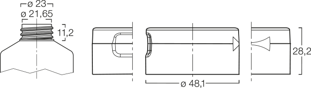 Menshen Tube Closures 13033..1 Technical Drawing