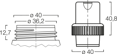 Menshen Turret Cap 52127..1 Technical Drawing