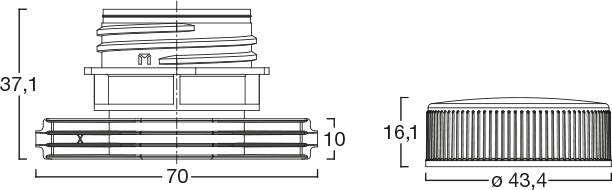 Menshen Weldspout 12606..1 Technical Drawing