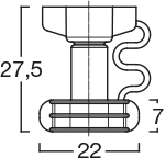 Menshen Weldspout 12994..1 Technical Drawing