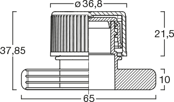 Menshen Weldspout 38555..1 Technical Drawing